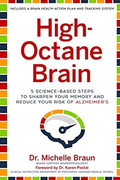 portada High-Octane Brain: 5 Science-Based Steps to Sharpen Your Memory and Reduce Your Risk of Alzheimer'Sc (en Inglés)