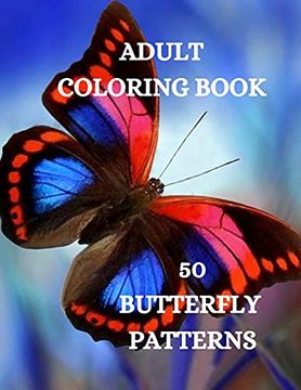 portada Butterflies Coloring Book: Beautiful Butterflies Coloring Book, Relaxing Coloring Book for Grown-Ups (en Inglés)