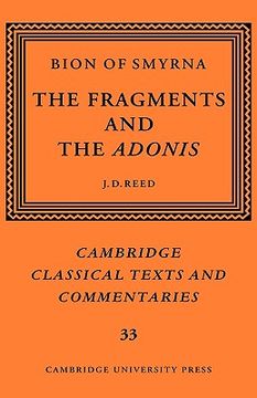 portada Bion of Smyrna: The Fragments and the Adonis (Cambridge Classical Texts and Commentaries) (en Inglés)