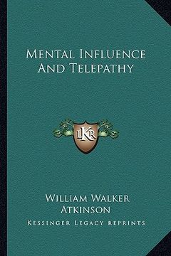 portada mental influence and telepathy (en Inglés)