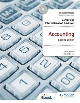 portada Cambridge International as and a Level Accounting Second Edition (en Inglés)