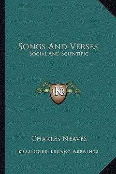 portada songs and verses: social and scientific (en Inglés)