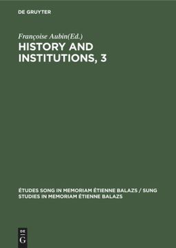 portada History and Institutions, 3 (en Inglés)
