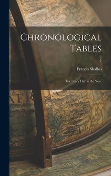 portada Chronological Tables: for Every Day in the Year; 1 (in English)