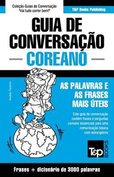 portada Guia de Conversação Português-Coreano e vocabulário temático 3000 palavras (en Portugués)