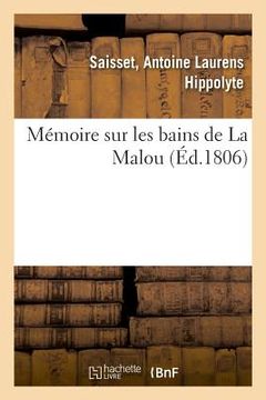portada Mémoire Sur Les Bains de la Malou (en Francés)