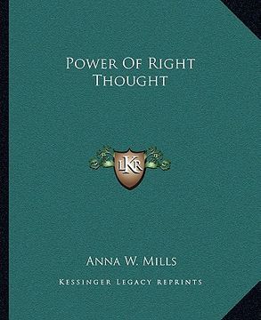 portada power of right thought