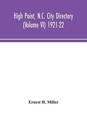 portada High Point, N. C. City Directory (Volume vi) 1921-22 