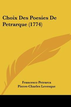 portada choix des poesies de petrarque (1774) (in English)