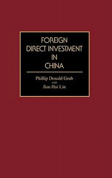 portada foreign direct investment in china (en Inglés)