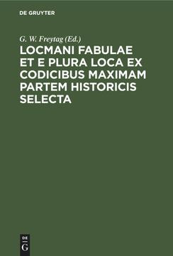 portada Locmani Fabulae et e Plura Loca ex Codicibus Maximam Partem Historicis Selecta (en Latin)