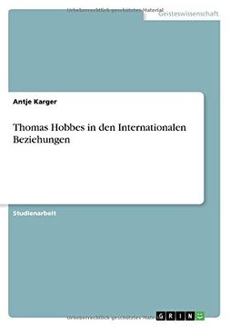 portada Thomas Hobbes in den Internationalen Beziehungen (German Edition)