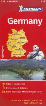 portada michelin germany map 718 (en Inglés)
