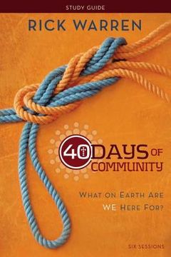 portada 40 days of community (in English)