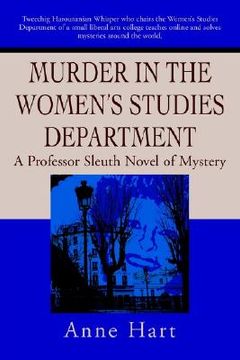portada murder in the women's studies department: a professor sleuth novel of mystery (in English)