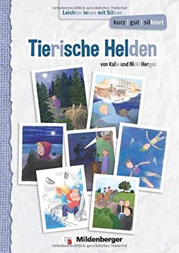 portada Kurz/Gut/Silbiert - Band 1: Tierische Helden: Leichter Lesen mit Silben - Lesetexte ab Klasse 5 (en Alemán)