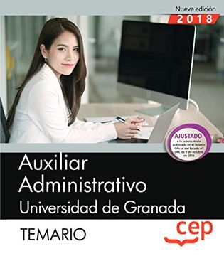 portada Auxiliar Administrativo de la Universidad de Granada. Temario