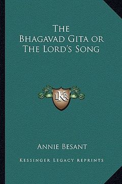 portada the bhagavad gita or the lord's song (in English)