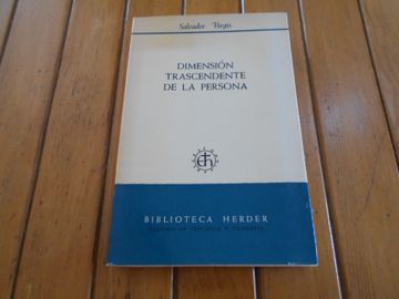 portada Dimensión Trascendente de la Persona. (in Spanish)