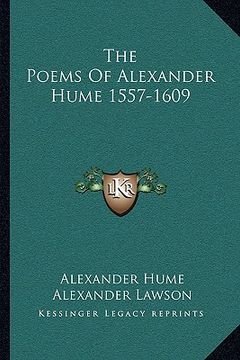portada the poems of alexander hume 1557-1609 (in English)