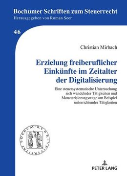 portada Erzielung Freiberuflicher Einkünfte im Zeitalter der Digitalisierung (en Alemán)