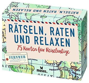 portada Rätsel, Raten und Relaxen: 75 Karten für Reiselustige (en Alemán)