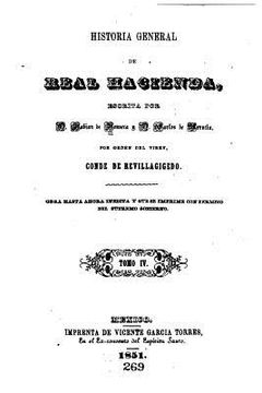 portada Historia General de Real Hacienda - Tomo IV