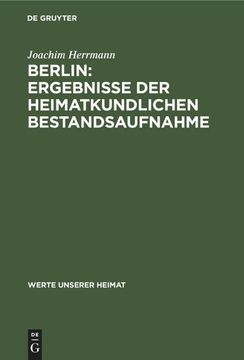 portada Berlin: Ergebnisse der Heimatkundlichen Bestandsaufnahme (en Alemán)