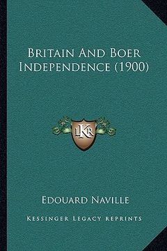 portada britain and boer independence (1900) (in English)