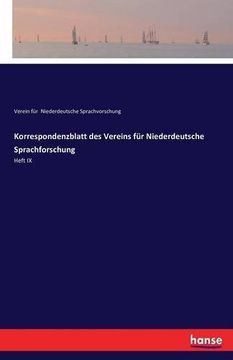 portada Korrespondenzblatt Des Vereins Fur Niederdeutsche Sprachforschung (German Edition)