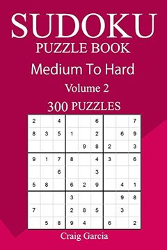 portada 300 Medium to Hard Sudoku Puzzle Book 