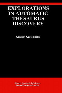 portada explorations in automatic thesaurus discovery (en Inglés)