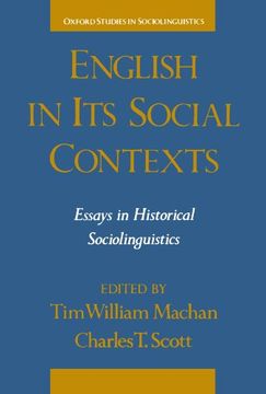 portada English in its Social Contexts: Essays in Historical Sociolinguistics (Oxford Studies in Sociolinguistics) (en Inglés)