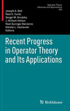 portada recent progress in operator theory and its applications