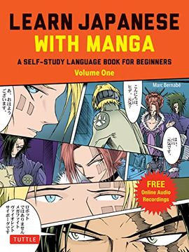 portada Learn Japanese With Manga Volume One: Volume 1: A Self-Study Language Book for Beginners - Learn to Read, Write and Speak Japanese With Manga Comic Strips! (Free Online Audio) (Paperback)
