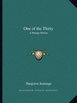 portada one of the thirty: a strange history (in English)
