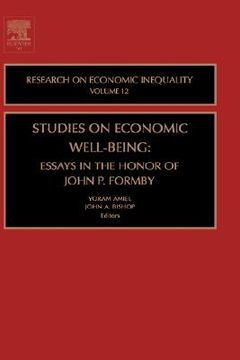 portada studies on economic well being: essays in honor of john p formby (en Inglés)