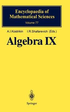 portada algebra ix: finite groups of lie type. finite-dimensional division algebras (in English)