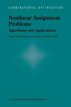 portada nonlinear assignment problems: algorithms and applications (en Inglés)