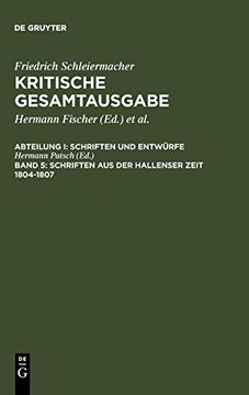portada Schriften aus der Hallenser Zeit 1804-1807 (en Alemán)
