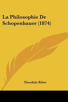portada la philosophie de schopenhauer (1874) (in English)