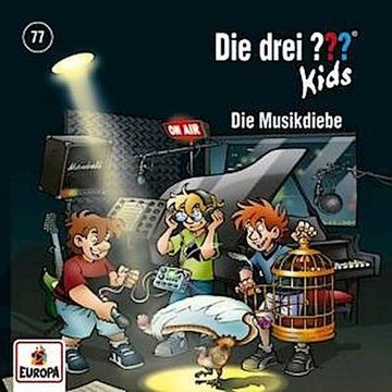 portada Die Drei?   Kids 77: Die Musikdiebe