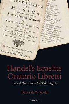portada handel`s israelite oratorio libretti