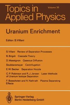portada Uranium Enrichment (en Inglés)