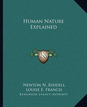 portada human nature explained (en Inglés)