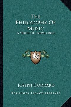 portada the philosophy of music: a series of essays (1862) (en Inglés)
