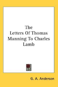 portada the letters of thomas manning to charles lamb (in English)