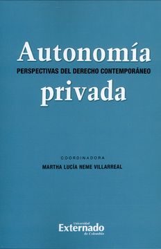 portada Autonomía Privada. Perspectiva del Derecho Contemporáneo