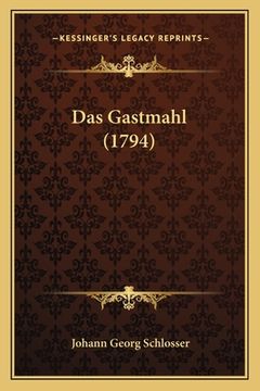 portada Das Gastmahl (1794) (en Alemán)