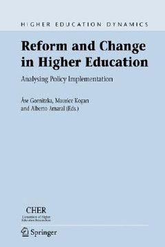 portada reform and change in higher education: analysing policy implementation